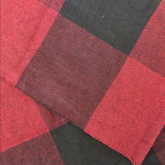 Hollister Heck Print Rectangular Scarf Red/ Burgundy - Picture 6 of 8